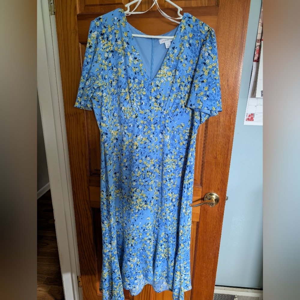 Floral Blue Dress